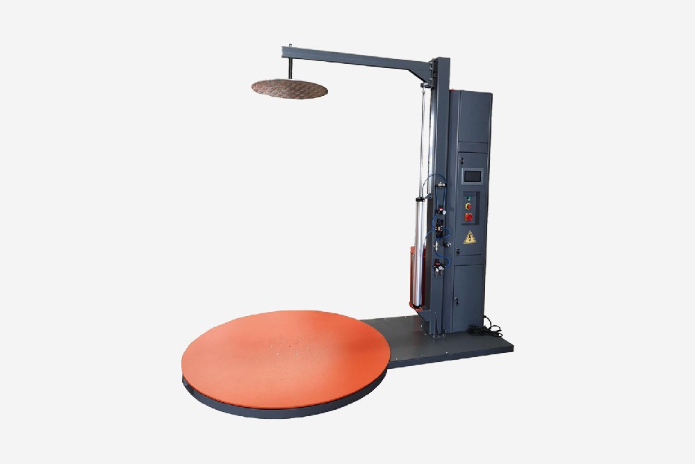 氣動壓頂纏繞包裝機