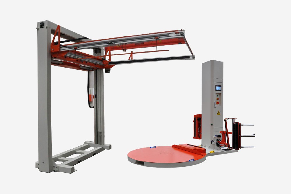 全自動遙控纏繞覆頂包裝機